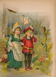 森の中の少女たち、1903