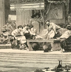 ダモクレスの宴会、1890年。
