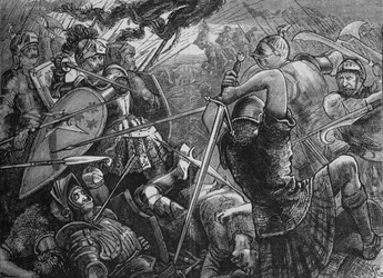 フラッデンの戦い、1513年9月9日、c1880。