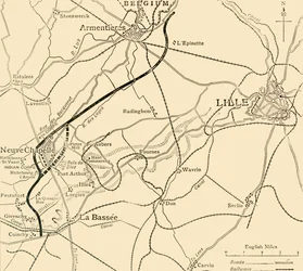 ヌーブシャペルの戦場、第一次世界大戦、1915年、c1920。
