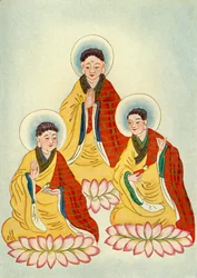 「仏教のトライアド」、1922年。