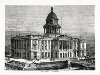 国会議事堂、サクラメント、カリフォルニア、米国、1877
