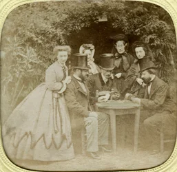 カードゲーム、c1850