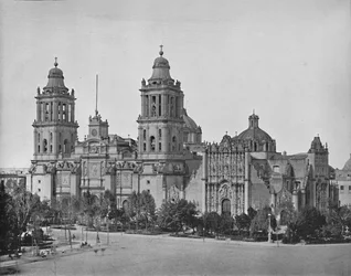 大聖堂、メキシコシティ、c1897。