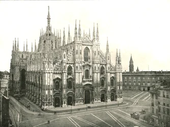 大聖堂、ミラノ、イタリア、1895年。