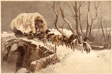 クリスマスワゴン、1866年