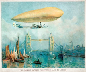 クレメント・バイヤーズのパリからロンドンへの飛行」1908年頃