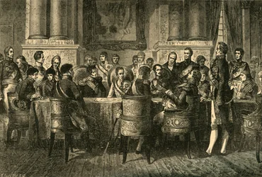 オーストリア、ウィーンの議会、1814-1815 c1890。