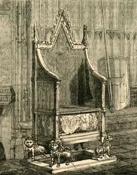 戴冠式の椅子、1881年。