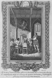 その後、グロスター公爵、評議会のリチャード三世、c1787
