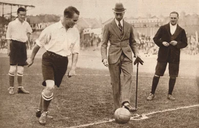 デュークオブヨーク、チャリティーサッカーの試合、トッテナムホットスパーとコリント人、c1921