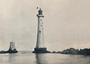 エディストーンライトストーン-岩を見せる1895