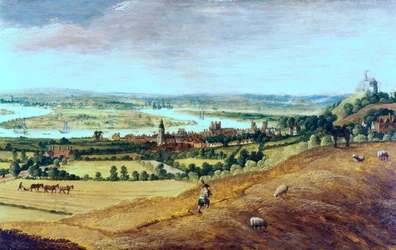 グリニッジからのロンドンの環境、c1620-1630