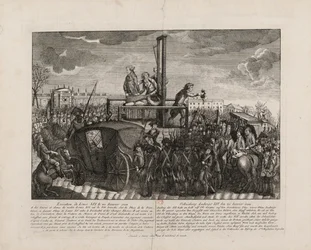 1793年1月21日に革命広場で行われたルイ16世の処刑、1793年頃。