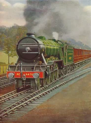 フライングスコッツマン、ハドリーウッドを通過、LNER、1926年