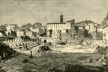 ローマのフォーラム、1890年。