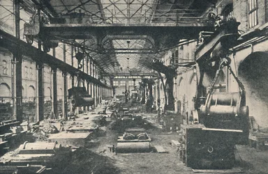 スウィンドンワークスの鋳造所、c1917