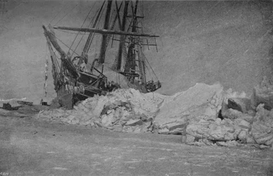 氷圧後のフラム。 1895年1月10日、1895年1897年