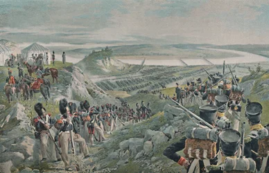 ニーマンを横断するフランス軍、1812年、1896年