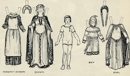 英国衣装のギャラリー：ノーマンタイムズで着用した服装の人々、c1934