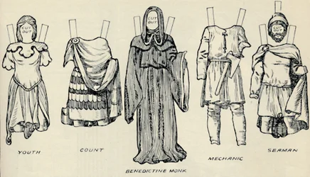 英国衣装のギャラリー：ノーマンタイムズで着用した服装の人々、c1934