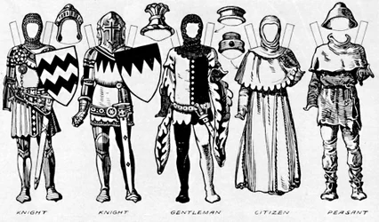 衣装のギャラリー：エドワード3世の治世の最後の年に着用されたドレス、c1934