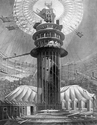 コロッセオのギャラリーへの幾何学的な上昇、リージェンツパーク、ロンドン、1823 1926