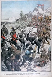 1904年、南西アフリカのヘレロに包囲されたドイツのウィントフック守備隊