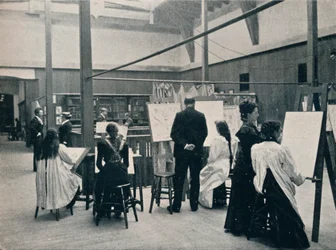 グラスゴー美術学校、美術館、c1900