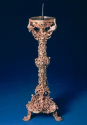 グロスターのローソク足、金箔の金属、英語、12世紀