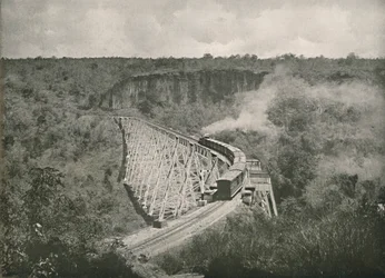 Gokteik渓谷と鉄道橋、1900年。