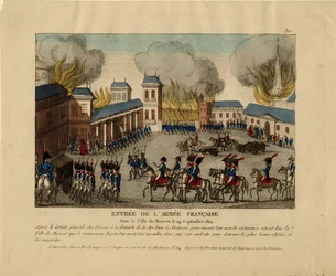 グランデアルメが1812年にモスクワ市に入る