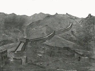 万里の長城、ペキン、中国、1895年。