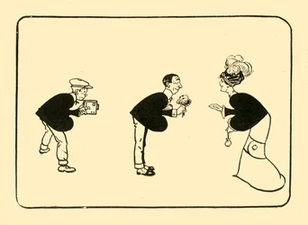 3つのスペードの挨拶、1910年。