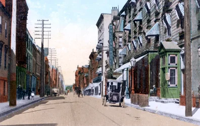 ハリファックスとクイーンズホテル、ホリスストリート、ハリファックス、ノバスコシア、カナダ、1911
