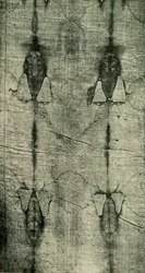 聖シュラウド-身体の刻印：正面図、1902。