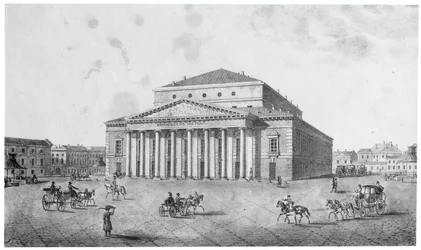 帝国ボリショイカメニー劇場、サンクトペテルブルク、ロシア、1820年代。