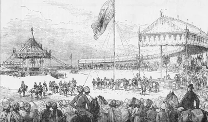 1877年1月1日、インドのデリーにあるインペリアルダルバール。