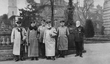 1917年に帝国ドイツ軍の本部を訪れたバイエルン国王