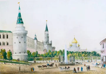 クレムリンガーデン、モスクワ、ロシア、c1830s-c1840s。