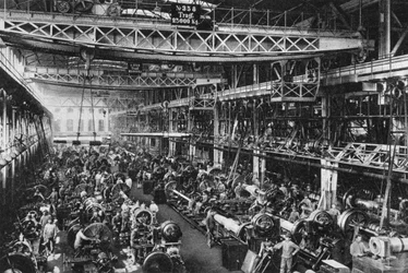 クルップ砲工場第1号、エッセン、ドイツ、第一次世界大戦、1917年