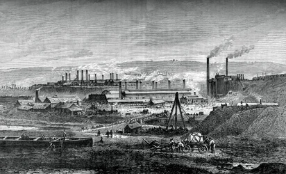 ランドールシーメンス製鉄所、c1880