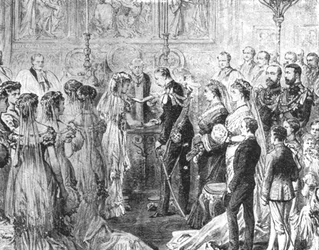 コンノート公爵とプロイセンのルイーズマーガレット王女の結婚... 1879年、1901年。