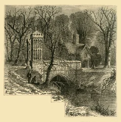堀、フラム宮殿、c1878。