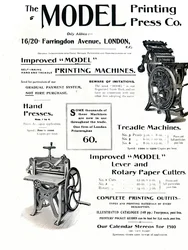 モデル印刷機株式会社、1910