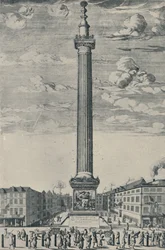 ロンドンの記念碑、c1685、1920