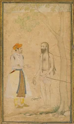 ムガール帝国の王子パルベスと聖人、約。 1610年。