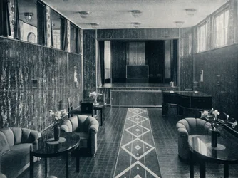 ストクレット宮殿の音楽室、ブリュッセル、ベルギー、c1914