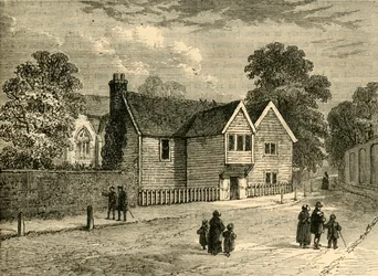 旧牧師館、ストークニューイントン、1858年、c1876。