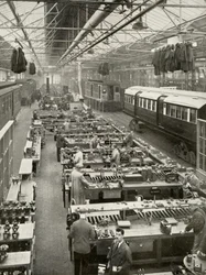 1935-36年にロンドン旅客輸送が所有する地下鉄車両のオーバーホール。
